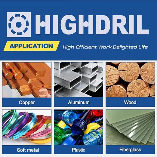 HIGHDRIL HSS Metal Blade 3" 75mm x Arbor 3/8" 10mm - 4pcs Angle Grinder Cutting Disc for Cutting Copper Aluminum Plastic Soft Metal
