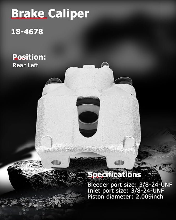 cciyu Rear Left Brake Caliper 18-4678 For Ford For Expedition/For F-150/For F-150 Heritage/For F-250,For Lincoln For Blackwood/For Navigator/For Town Car