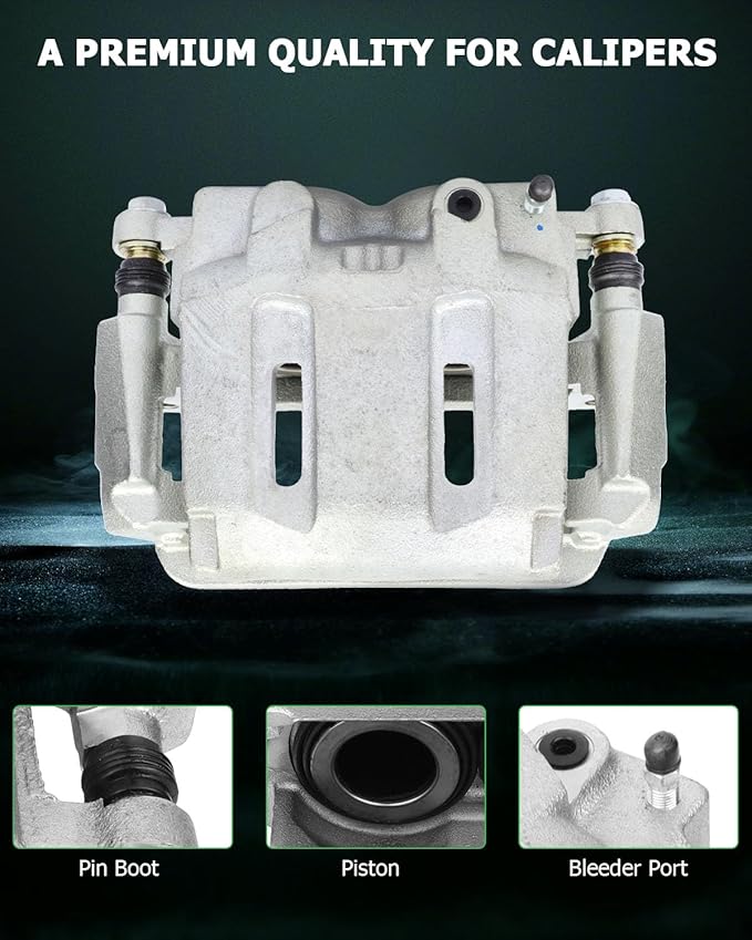 SCITOO Front Right Brake Caliper With Bracket 18-B5022 Compatible For Ford For F-250 Super Duty 2005-2012 For Ford For F-350 Super Duty 2005-2012