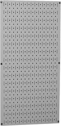 Wall Control Pegboard 32in x 16in Gray Metal Pegboard Tool Board Panel