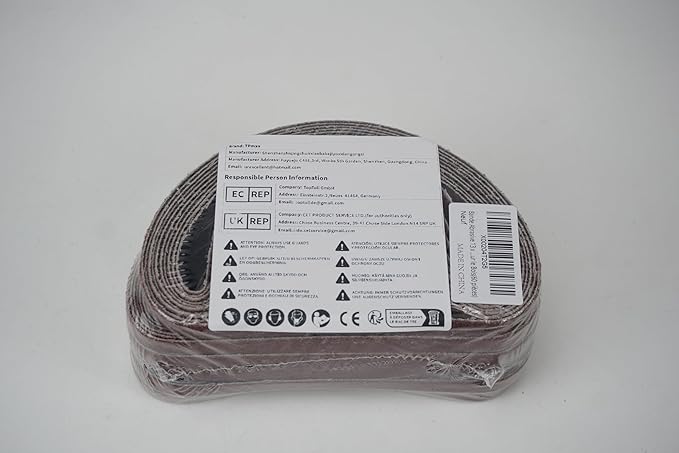 1/2x18 1/2 x 18 Inch Sanding Belt Pack 1/2-Inch x 18-Inch,60 Pcs(10 Each of 40 60 80 120 150 240 Grits) Aluminum Oxide for Sander