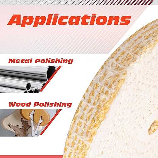 6x1x1 Inch Sisal Polishing Wheel, 150×25mm