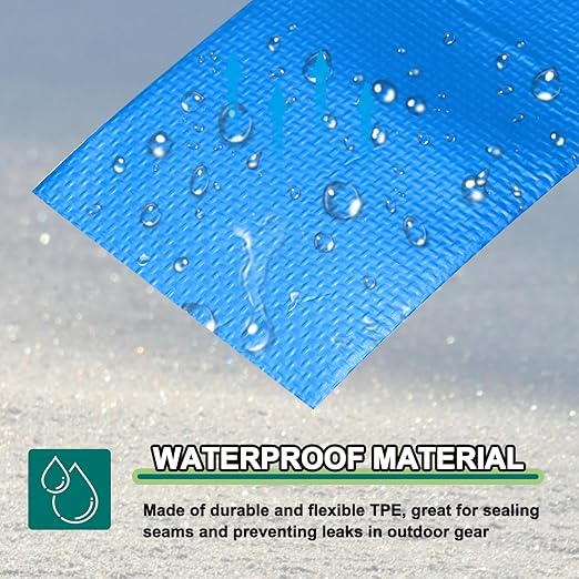 PATIKIL Awning Repair Tape 8m x 30cm Waterproof Canvas Tape High Adhesive Tear Repair Patch Kit for PVC Tarpaulin Tent Awning Fabric RV Sail Boat Cover, Blue (11.81" x26.24ft)