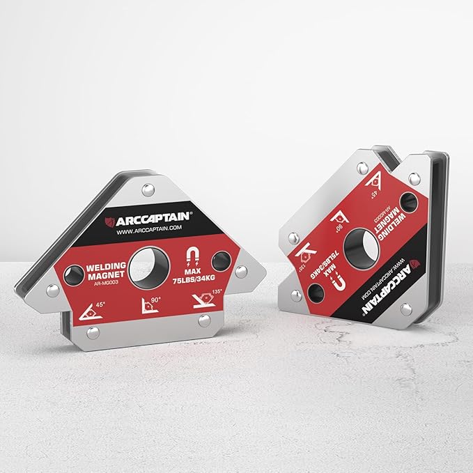 ARCCAPTAIN Welding Magnets 2pcs 75LB Magnetic Welding Holder Set