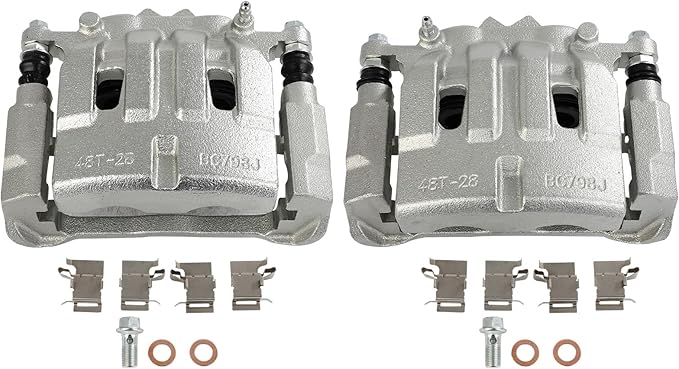 SCITOO Front Brake Calipers With Bracket 18B5508 18B5509 Compatible For Jeep For Cherokee 2014-2022