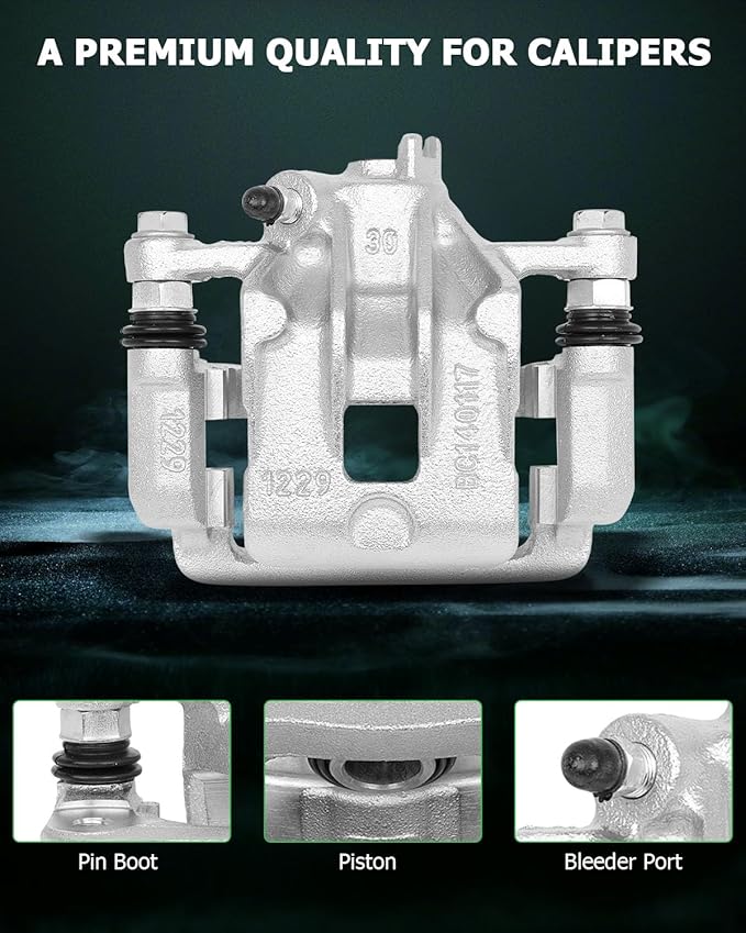 SCITOO Rear Left Brake Caliper With Bracket 19B6283 Compatible For Kia Soul 2010-2013