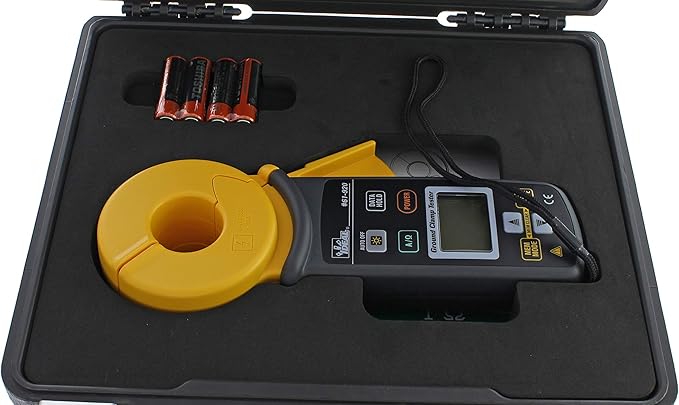 IDEAL INDUSTRIES INC. 61-920 Ground Rod Resistance Clamp Meter, Case Included, Black