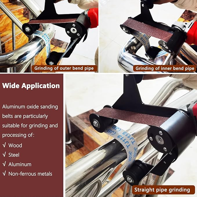 40 Pcs 1-1/2 x 29 Inch Sanding Belts,8 Pcs Each of 60/120/240/400/600 Grits Soft Cloth Sanding Belt for Pipe Sander,740 x 40 mm Sanding Belts for Pipe or Tube Polishing Sanding.