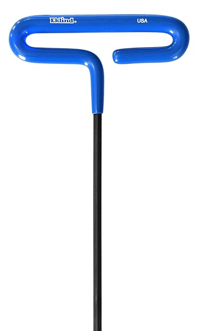 EKLIND 55166 Cushion Grip Hex T-Key allen wrench - 6pc set Metric MM sizes 2-6 (6In shaft)