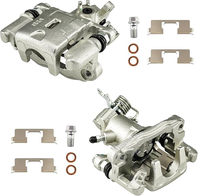 Torchbeam Rear Brake Calipers Set for Kia Spectra 2005-2009, Hyundai Elantra 2005-2006, Hyundai Tiburon 2004-2008, Kia Spectra5 2005-2009, Rear Left and Rear Right Calipers Replace # 19B3302+19B3303