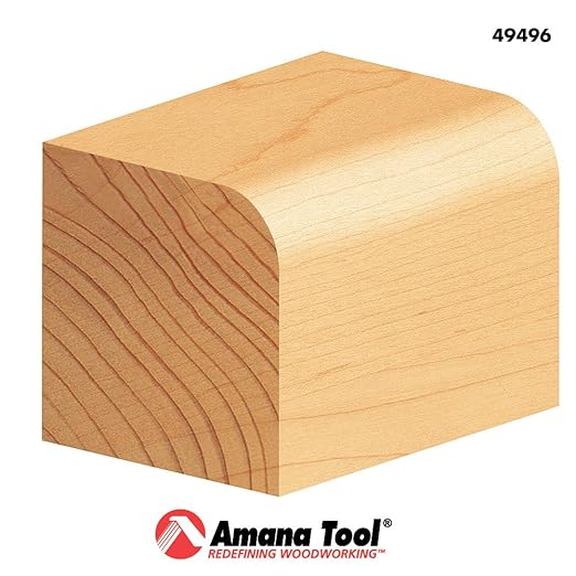 Amana Tool - 49496 Carbide Tipped Corner Round 1/8 Radius x 3/4 Dia x 3/8 x 1/4" Shank
