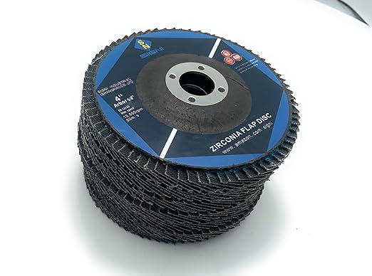 SIGNI 4" x 5/8" Premium Zirconia Flap Discs T27 10-Pack (Grit 60#)