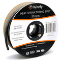 Wirefy 3/16" Heat Shrink Tubing - 3:1 Ratio Heat Shrink Tube - Adhesive Lined Wire Wrap Tubing Kit - Electrical Heatshrink Tubes - Waterproof Industrial Electric Automotive 50ft