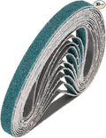 HARFINGTON 1/2 x 18 Inch Sanding Belts, 30 Pcs 40 Grit Zirconia Abrasive Belt Sander File Belt for Woodworking, Metal Polishing, Knife Sharpener
