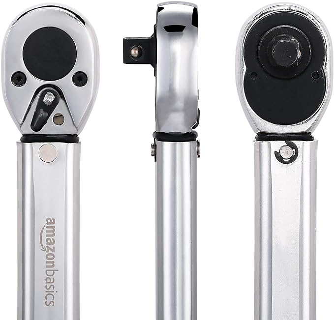 Amazon Basics 3/8-inch Drive Click Torque Wrench - 15-80 ft.-lb, 20.4-108.5 Nm