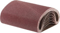 uxcell 10pcs 8" x 19" Sanding Belts 60 Grits Aluminum Oxide Abrasive Belt Sander Paper Sanding Papers for Metal Wood Grinding Polishing, Reddish Brown