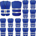 Safety Vests,High Visibility Construction Vest with 2 Reflective Strips,Working Vest for Outdoor at Night One Size