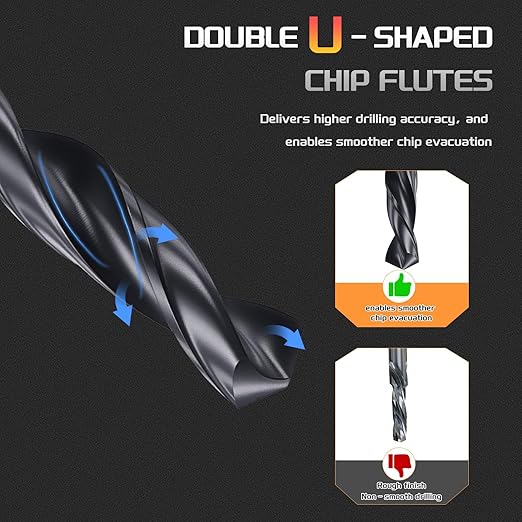 Drill Bit, 1mm Cutting Diameter, 4241 HSS Nitriding Black 118° Cutting Angle Versatile Jobber Bits - (Applications: for Drilling Plastic Wood Soft Metal), 10-Pieces
