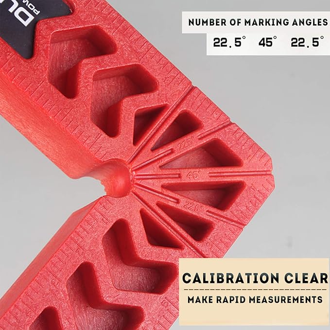 Positioning Squares, Woodworking Tool, 90 Degree Corner Clamp, Carpentry Squares, Carpenter Tool for Picture Frames, Boxes, Cabinets or Drawers, L-type right angle ruler, Set of 8（3" 4"）