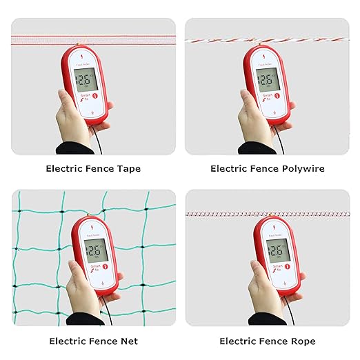 Electric Fence Voltage Tester, Handheld Fence Fault Finder Fence Tester for Farms, Digital Display High Voltage 200-15000V Gardening Tools
