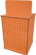 TORCHED DISPLAYS Rotating Pegboard Display… (Orange)