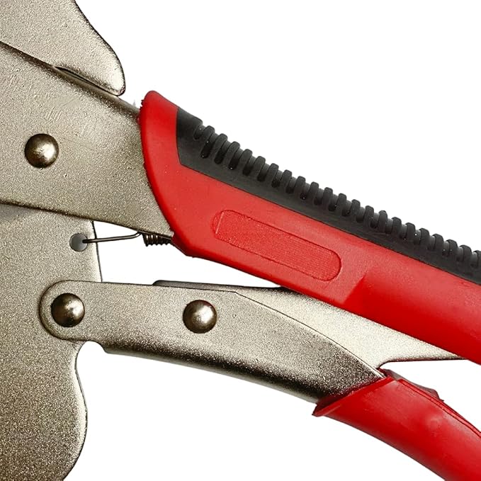 Massca Locking Face Clamp | Portable Table & Tool Vise Grip | Heavy Duty FaceClamps with Swivel Pads | Made from Strong High-Grade Carbon Steel for Home &Workshop welding Use | – 11 Inch