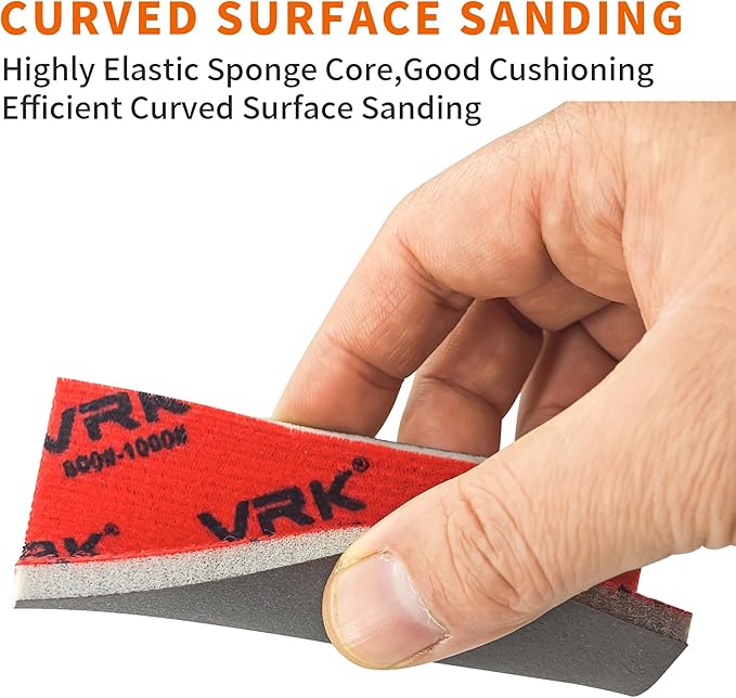 28 Pcs 180-3000 Grit Sanding Sponge,Ultra Fine Sandpaper,Soft Foam Hand Sander Block Wet Dry Sanding Pads for Automobile Wood Furniture Metal Drywall Polishing