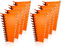 ALOANES 104-Slot Metal Wrench Organizer, Heavy Duty Wrench Organizer Tray for Tool Box, Fit SAE & Metric Wrench Storage, 8 Pack Wrench Holders(Orange)