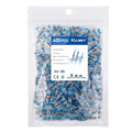 Kuject 400PCS Solder Seal Wire Connectors AWG 16-14, Blue Heat Shrink Butt Connectors Terminals Solder Sleeve Waterproof Wire Splice Connector for Marine Boat Wire Joint