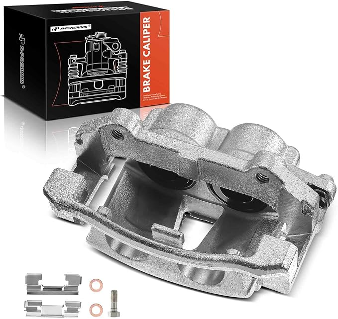A-Premium Disc Brake Caliper Assembly with Bracket Compatible with Select Jeep Models - Commander 2006-2010, Grand Cherokee 2005-2010, Sport Utility - Front Right Passenger Side