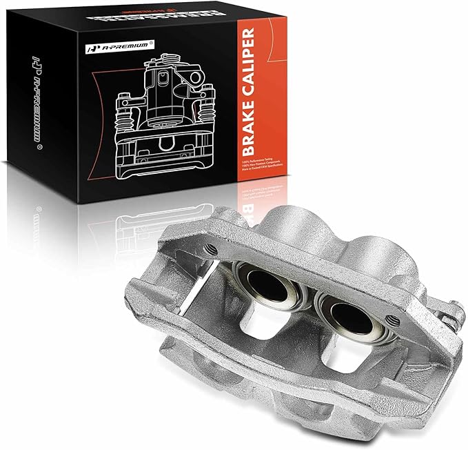 A-Premium Front Disc Brake Caliper Assembly with Bracket Compatible with Dodge, Ram and Chrysler Models - Durango/Aspen 2007-2009, Dakota/Ram 1500 2009-2010, 1500 2011-2018, Dakota 2011, 1500 Classic