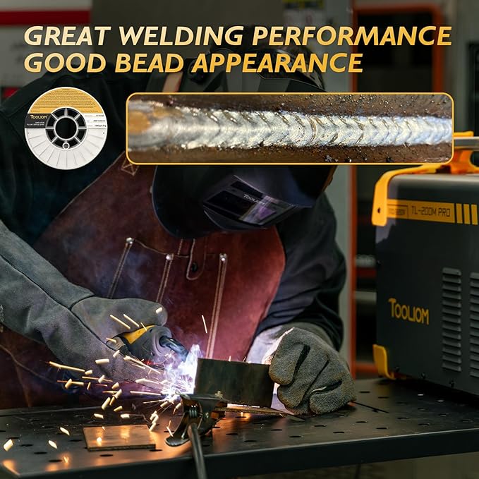 TOOLIOM E71T-GS .030" Diameter 10-Pound Spool Flux Core Self-shielded MIG Welding Wire for Carbon Steel