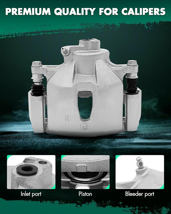SCITOO Front Left+Right Brake Calipers With Bracket 19B2714 19B2715 Compatible For Toyota Avalon 2005-2007 For Toyota Camry 2005-2006 For Toyota Sienna 2004-2010 For Toyota Solara 2004-2008