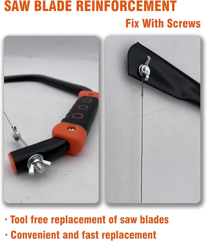 Wire Saw for Woodworking with Diameter 1mm blade & 360° Cutting/Versatile Multi-directional Cutting Hand Tool/With 20 Saw blade Included