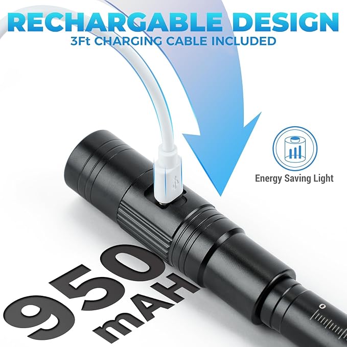 Rechargeable Magnetic Pickup Tool, Telescoping Magnetic Flashlights with Extendable Magnet Stick, Fathers Day Dad Gifts from Daughter Wife Son, Cool Gadgets Gifts for Him, Men, Dad, Husband, Boyfriend