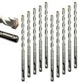 Direko 10-Piece 3/8 inch x 12 Inch SDS Plus Rotary Hammer Drill Bits Carbide Tipped Concert Drill Bits for Concrete, Brick, Cement Walls, Stone, Hammer Drill Bits for Concrete
