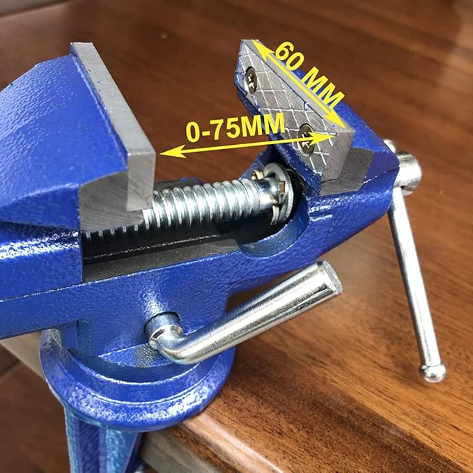 Table Clamp Small Bench Vice New upgraded cast iron manufacturing Jewelers Hobby Clamps Craft Repair Tool Portable Work Bench Vise (mini) (2.5 INCH)