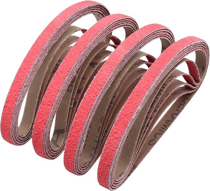 1/2 X 18 Inch Sanding Belts 40 Grit, 1/2" x 18" Ceramic Sanding Belts for Belt Sanders, Metal Finishing, Rust Removal, Woodworking, 20 Pack