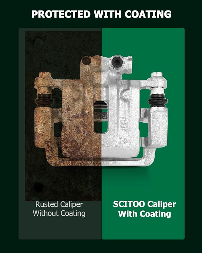 SCITOO Rear Right Brake Caliper With Bracket 18B5041 Compatible For Chevy Captiva Sport 12-15, For Chevy Equinox 07-17, For GMC Terrain 10-17, For Pontiac Torrent 07-09, For Saturn Vue 08-10