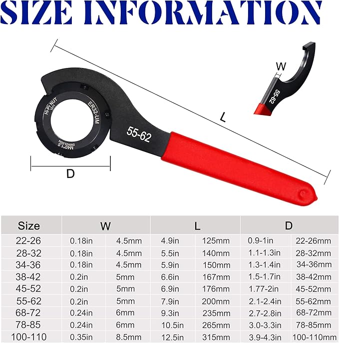 9Pcs Coilover Spanner Wrench Set, Universal Spanner Wrenches Motorcycle Shock Wrench Adjustable Carbon Steel ATV Coil Over Adjustment Tool (Blue)