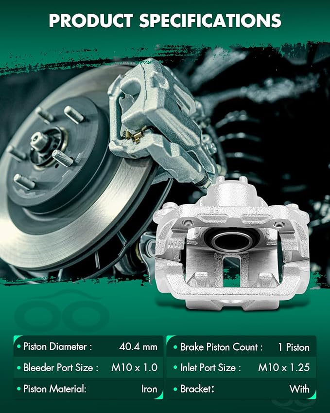 SCITOO 19B2929 Rear Left Disc Brake Caliper Assembly w/Bracket For Honda For Odyssey 2005-2010