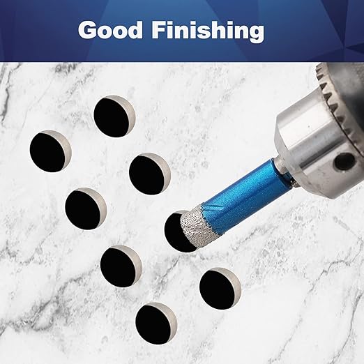 Diamond Drill Bit - BRSCHNITT 1/4 1/4 5/16 3/8 inch Masonry Drill Bits Set for Porcelain Tile Ceramic Stone Granite Marble,Hex Shank Diamond Hole Saw Drill Bit(5pcs/Pack).
