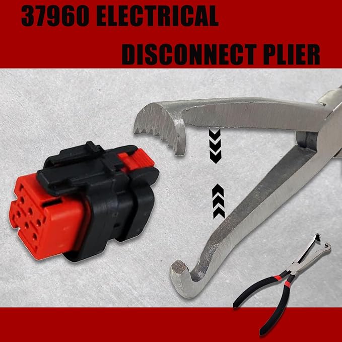 Upgraded Electrical Disconnect Pliers 37960,8 inch Automotive Tools,Electrical Connector Pliers for Cars,Easily Disconnect the Locking Push Tab Electrical Connector