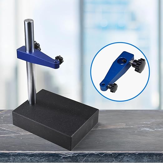 Marble Dial Test Stand,Digital Dial Indicator Pressure Gauge Base,Marble Base for Dial Indicator（12.7lb）