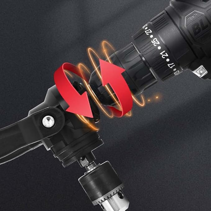 Right Angle Drill Attachment, 90 Degree Drill Chuck, Durable Right Angle Adapter for Tight Spaces