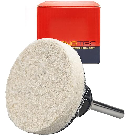 40 Pcs 2 Inch Wool Disc, Premium Compress Wool, Cleaning & Polishing, on Metal Polishing, 1 Pc Holder Include