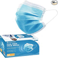 Jointown Anti-fog 3-ply Disposable Face Mask, Face Mask with Efficient Filter Media for Adult, Adjustable and Soft Nosepiece, Box of 50 pcs