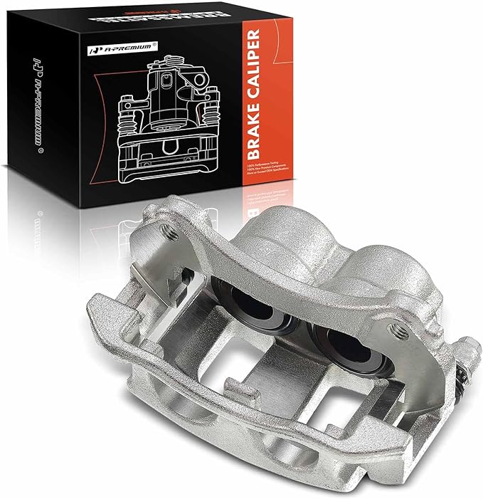 A-Premium Disc Brake Caliper Assembly with Bracket Compatible with Select Chevy, Pontiac and Saturn Models - Equinox 2005-2006,Torrent 2006, Vue 2004-2007 - Front Right Passenger Side
