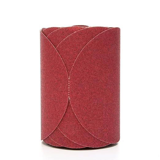3M Stikit Red Abrasive Sanding Discs, 01105, No Hole, 6 in, 800+ Grade, Pack of 100 Discs, for Auto Sanding, Primer Sanding, E-Coat Sanding