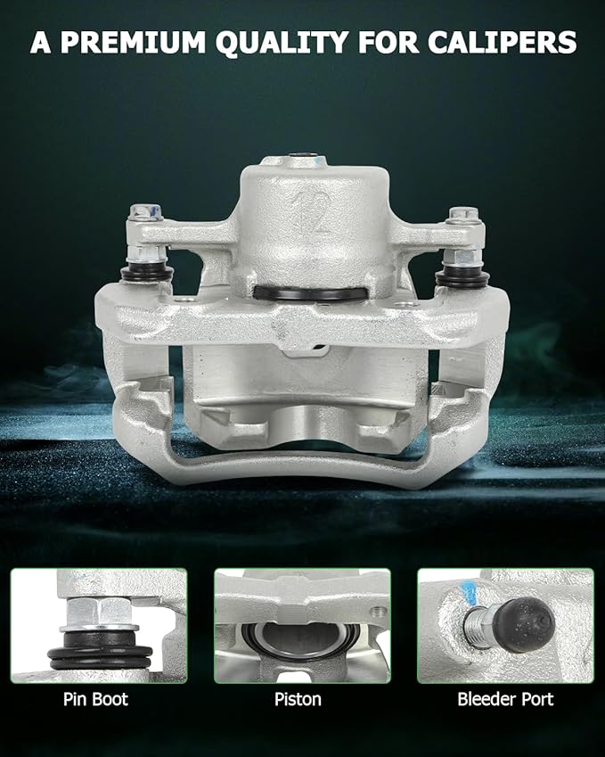 SCITOO Front Left Brake Caliper With Bracket 19B3201 Compatible For Toyota For Tacoma 2005-2015